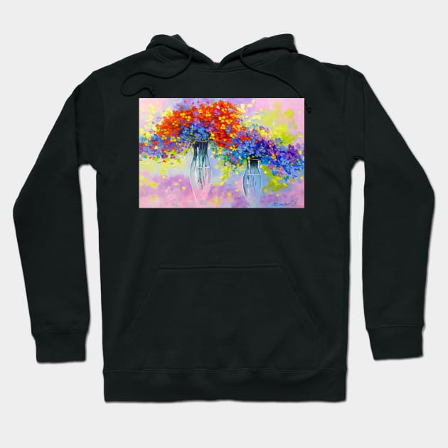 Music of multi-colored flowers Hoodie by OLHADARCHUKART